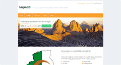 Desktop Screenshot of algerie.maptogis.com