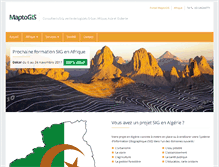 Tablet Screenshot of algerie.maptogis.com
