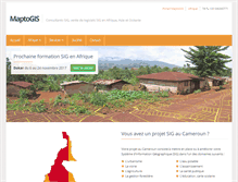 Tablet Screenshot of cameroun.maptogis.com